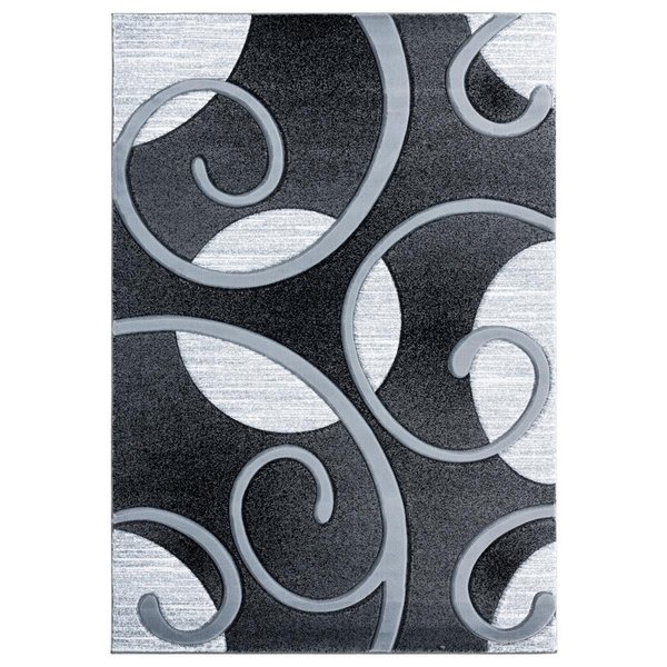 United Weavers Of America 2 ft. 7 in. x 4 ft. 2 in. Bristol Riley Gray Rectangle Rug 2050 10372 35C